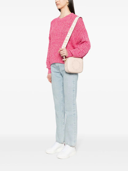 Stella McCartneylogo-perforated faux-leather mini bag