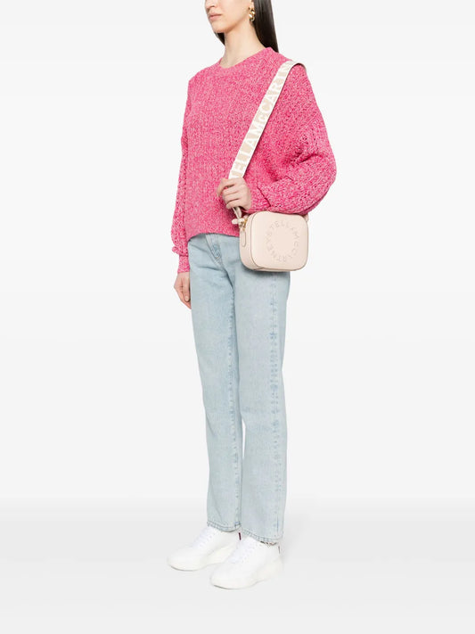 Stella McCartneylogo-perforated faux-leather mini bag