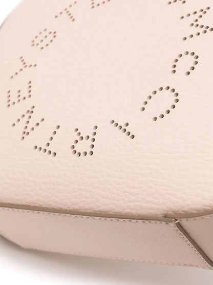 Stella McCartneylogo-perforated faux-leather mini bag