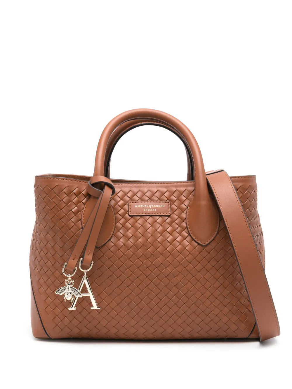 Aspinal Of Londonmedium London woven tote bag