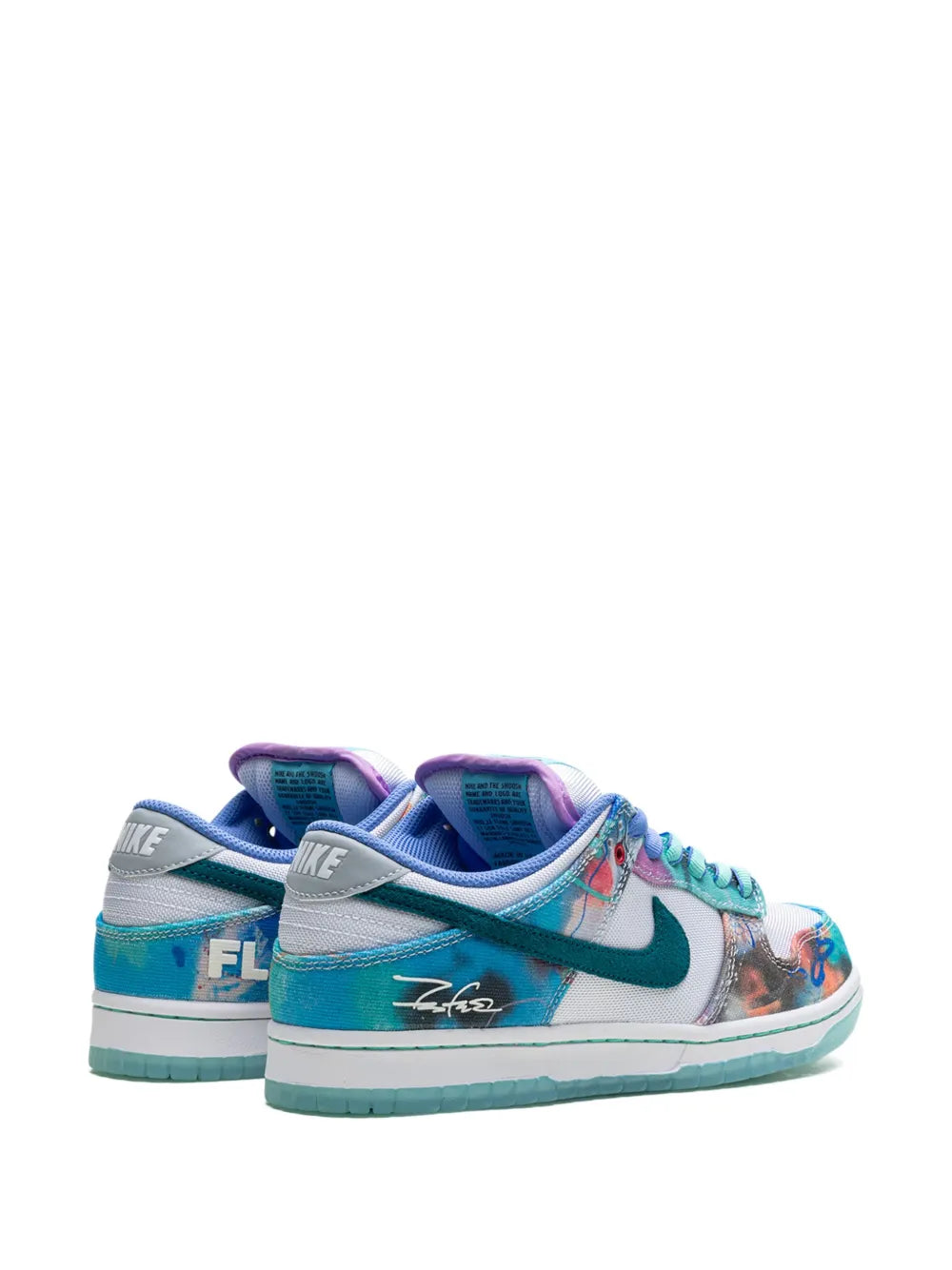 Nike X Futura Laboratories Sb Dunk Low Bleached Aqua Sneakers floriamart.shop
