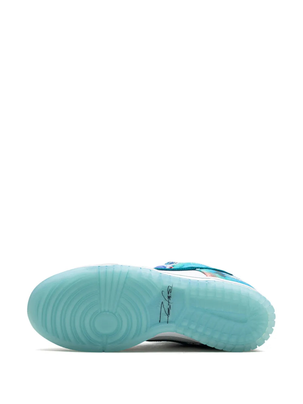 Nike X Futura Laboratories Sb Dunk Low Bleached Aqua Sneakers floriamart.shop