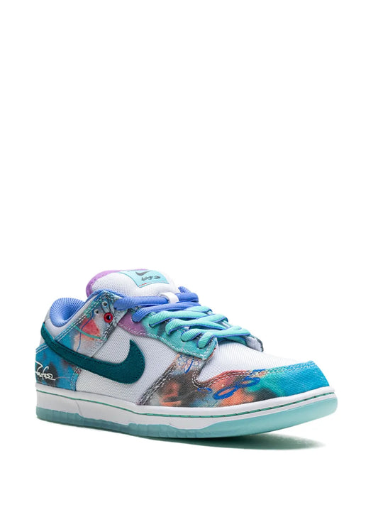 Nike X Futura Laboratories Sb Dunk Low Bleached Aqua Sneakers floriamart.shop
