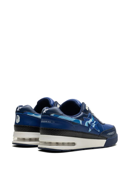 A Bathing Ape?X Pagani Roadsta Navy Abc Camo Sneakers Floriamart