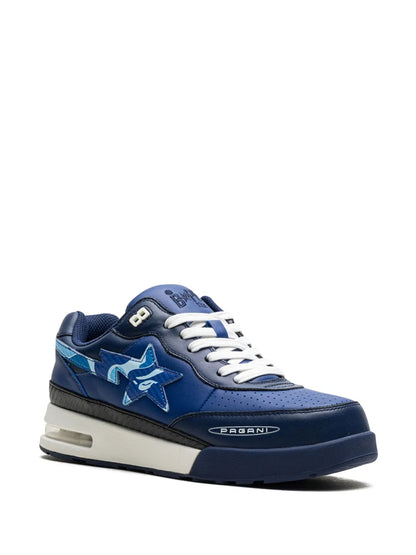 A Bathing Ape?X Pagani Roadsta Navy Abc Camo Sneakers Floriamart