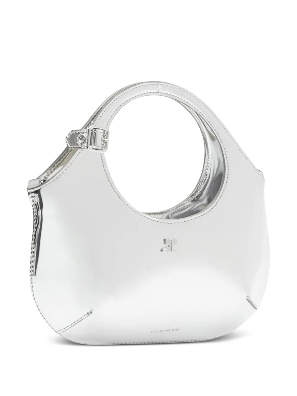 Courresmini Holy metallic-effect tote bag