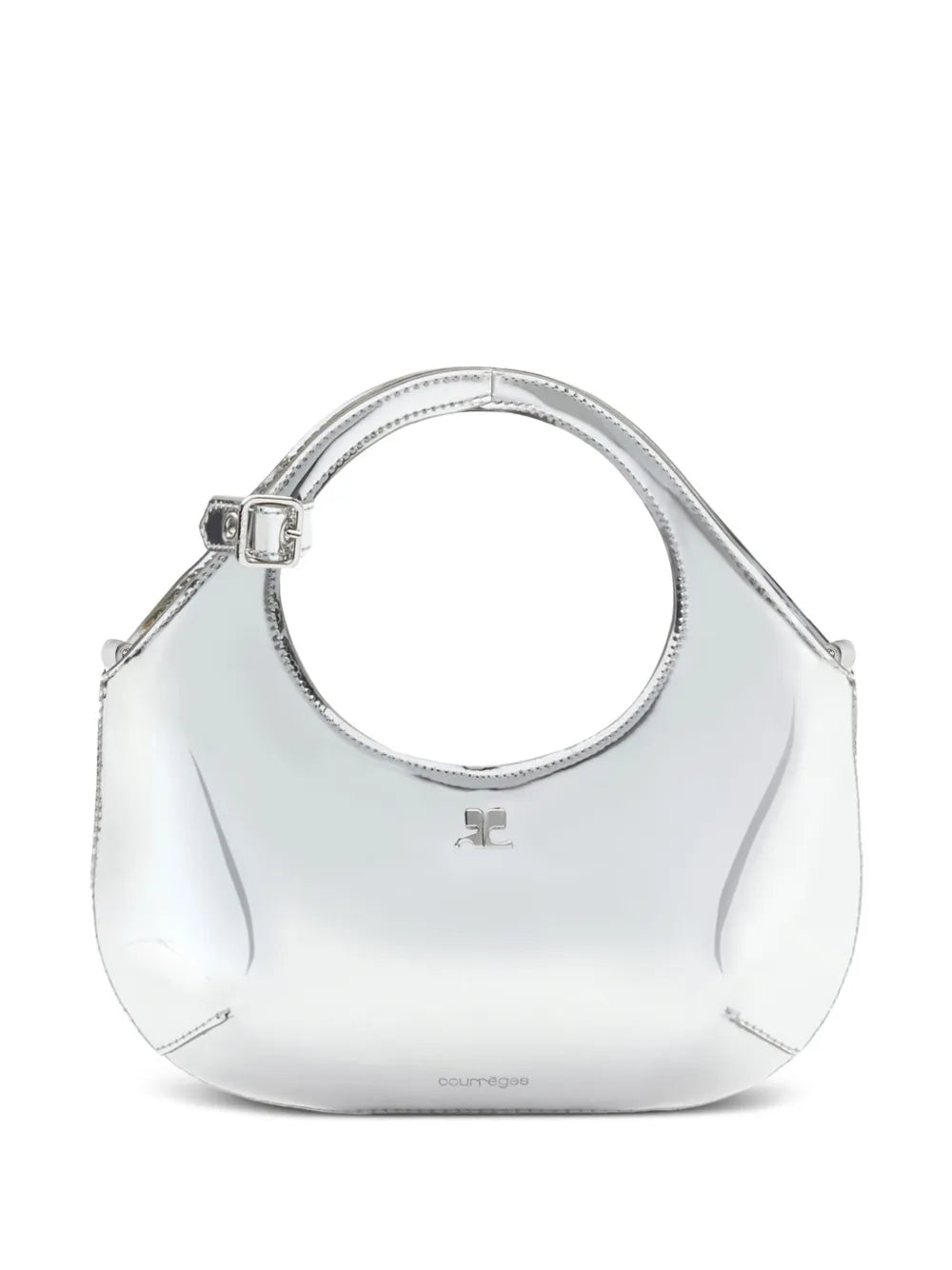 Courresmini Holy metallic-effect tote bag