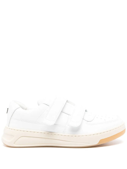 Acne Studios Logo-Plaque Leather Sneakers Floriamart
