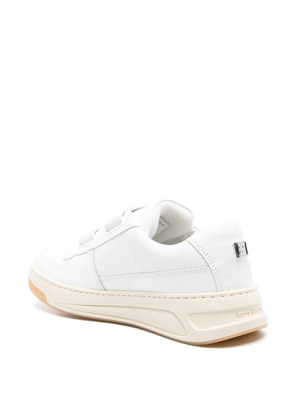 Acne Studios Logo-Plaque Leather Sneakers Floriamart