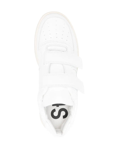 Acne Studios Logo-Plaque Leather Sneakers Floriamart