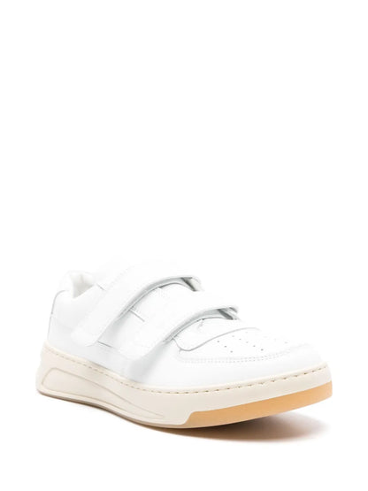 Acne Studios Logo-Plaque Leather Sneakers Floriamart