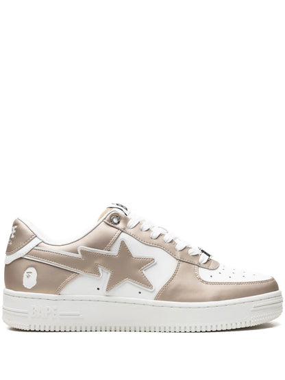 A Bathing Ape?Bape Sta #4 M1 Beige Sneakers Floriamart