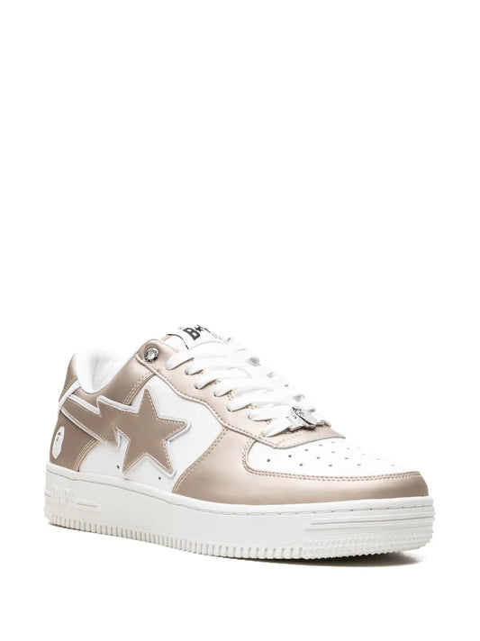 A Bathing Ape?Bape Sta #4 M1 Beige Sneakers Floriamart