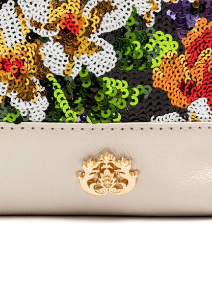 Islasequin-embellished floral backpack floriamart.shop
