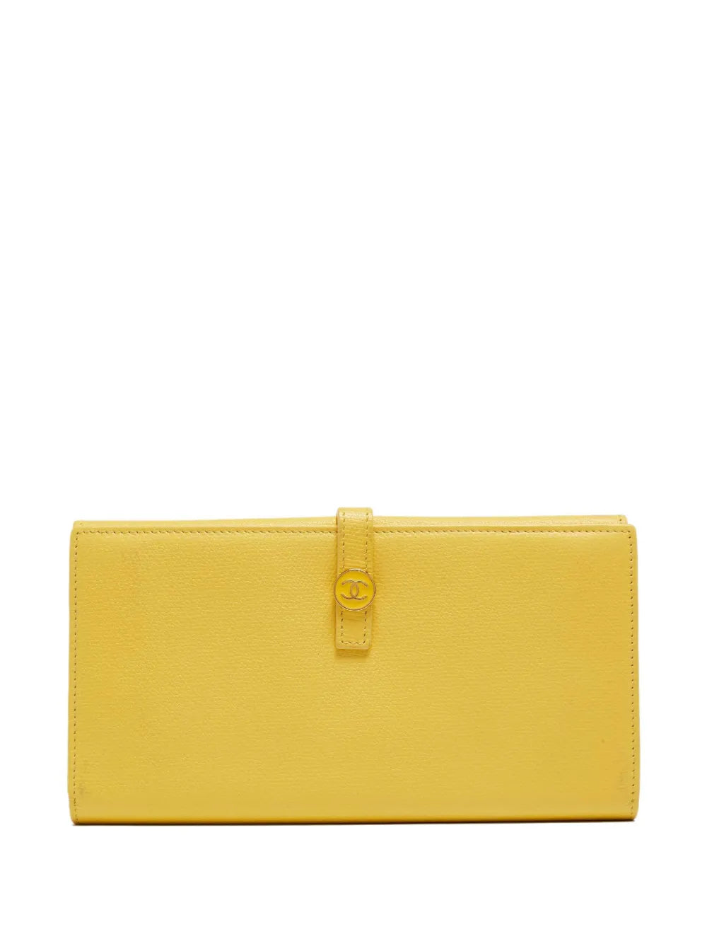 Pre-OwnedCHANEL Pre-Ownedleather CC flap wallet