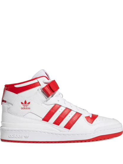 adidas Forum Mid White Sneakers Floriamart
