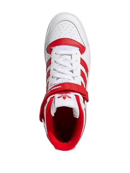 adidas Forum Mid White Sneakers Floriamart