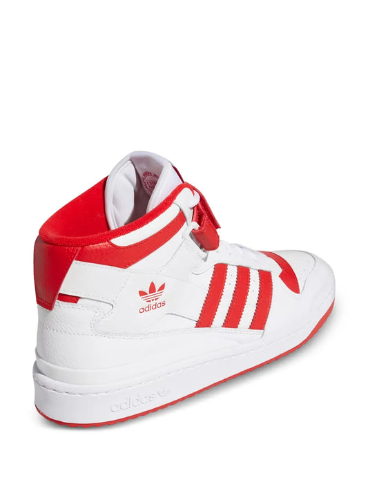 adidas Forum Mid White Sneakers Floriamart