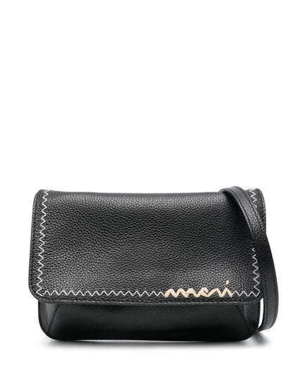 Marnilogo-embroidered mini bag
