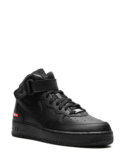 Nike X Supreme Air Force 1 Mid Mini Box Logo - Black Sneakers floriamart.shop
