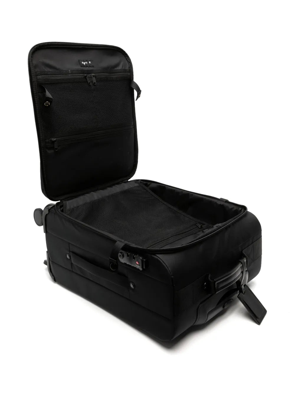 agn b. logo-print trolley bag floriamart.shop