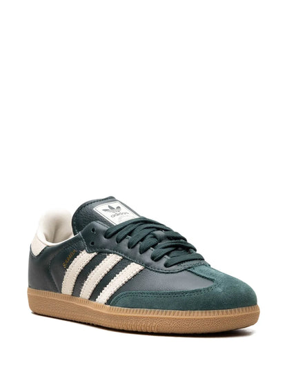 adidas Samba Shadow Green Cream White Gold Metallic Sneakers Floriamart