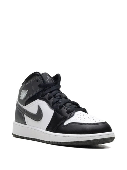 Air Jordan 1 Mid Black/ Iron Grey/ White Sneakers