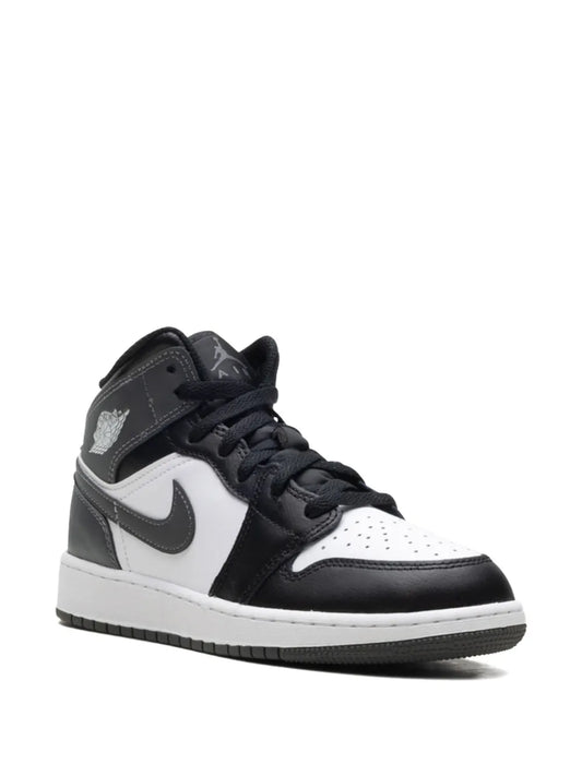 Air Jordan 1 Mid Black/ Iron Grey/ White Sneakers