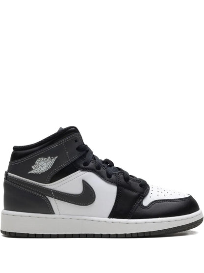 Air Jordan 1 Mid Black/ Iron Grey/ White Sneakers