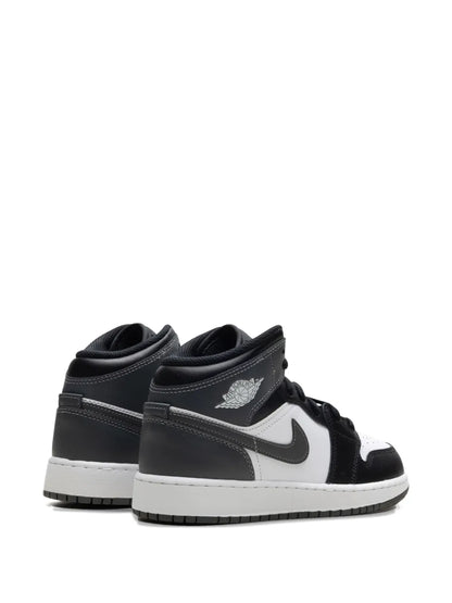 Air Jordan 1 Mid Black/ Iron Grey/ White Sneakers