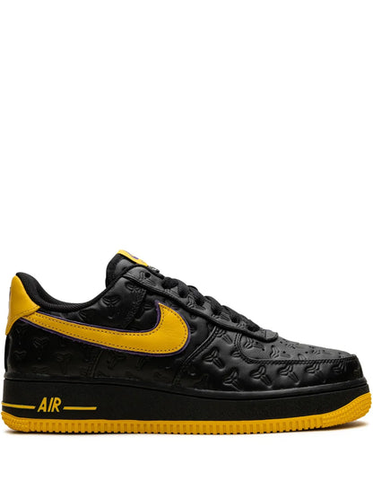 Nike X Kobe Bryant Air Force 1 Lakers Away - Black/Varsity Maize/Varsity Purple Sneakers floriamart.shop