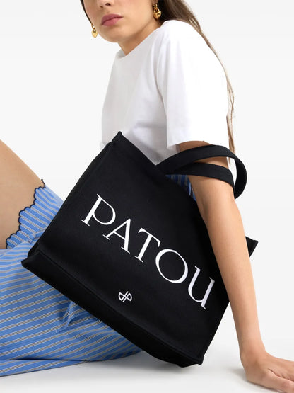 New SeasonPatoumedium logo-print tote bag