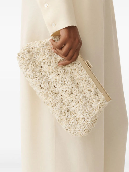Fabiana Filippicrochet clutch bag