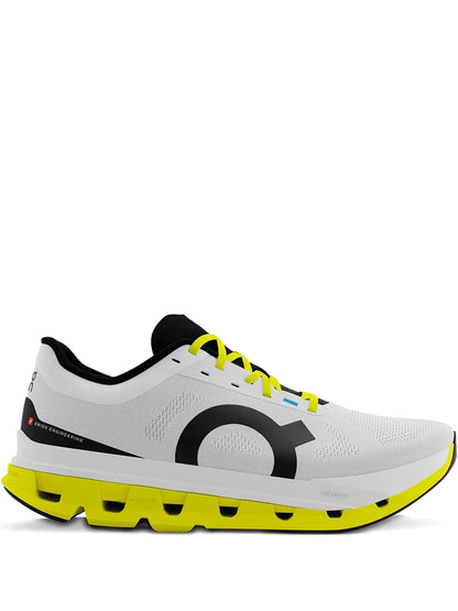 On Running Cloudflow 5 White/Lime Sneakers floriamart.shop