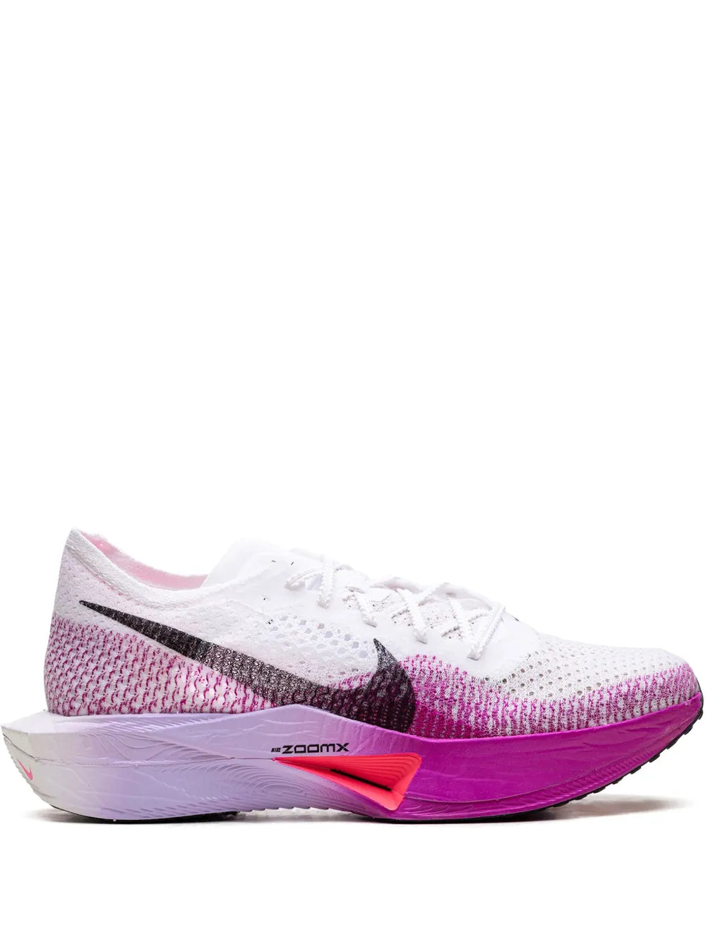 Nike Zoomx Vaporfly Next% 3  White/Vivid Purple/Purple Agate/Black Sneakers floriamart.shop
