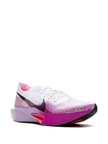 Nike Zoomx Vaporfly Next% 3  White/Vivid Purple/Purple Agate/Black Sneakers floriamart.shop