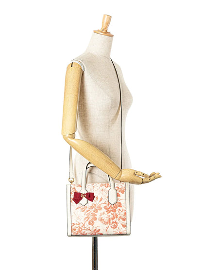 Pre-OwnedGucci Pre-Owned2000-2015 GG Ribbon Herbarium satchel