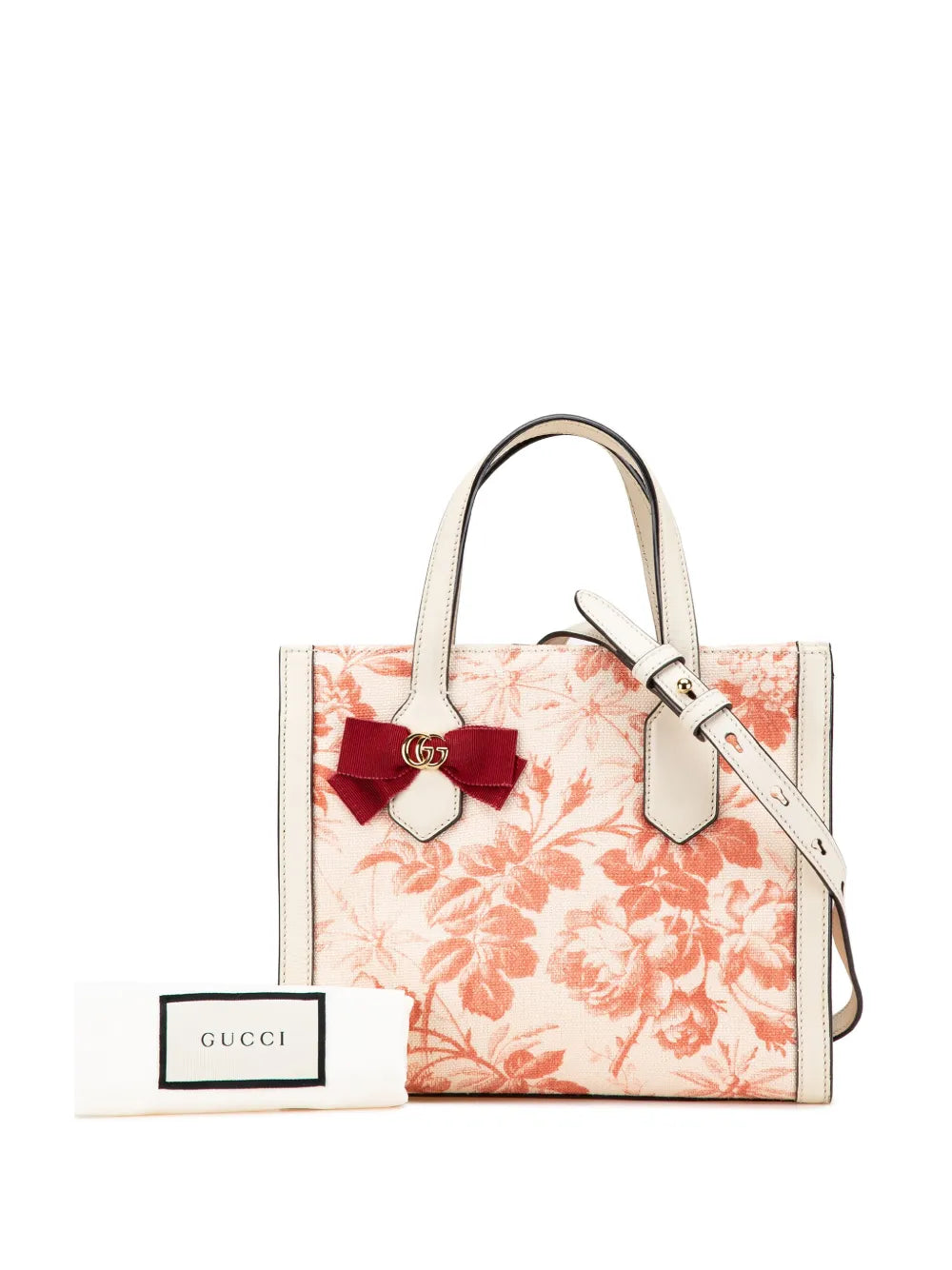 Pre-OwnedGucci Pre-Owned2000-2015 GG Ribbon Herbarium satchel