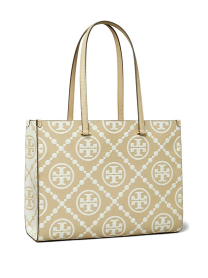 Tory BurchT Monogram-embossed tote bag