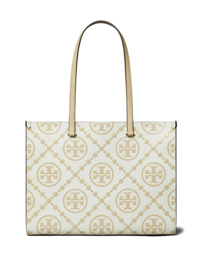 Tory BurchT Monogram-embossed tote bag