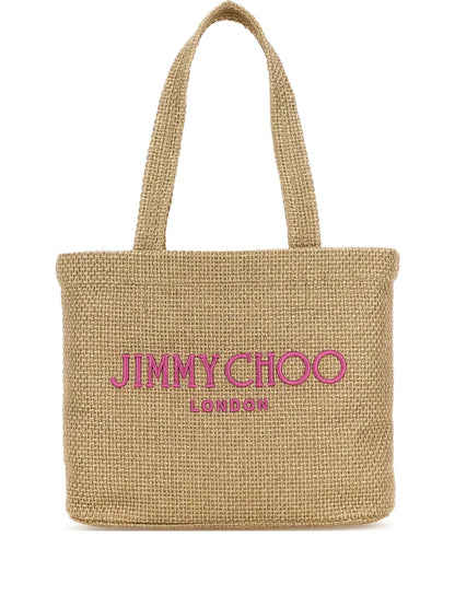 Jimmy Choologo-embroidered shoulder bag