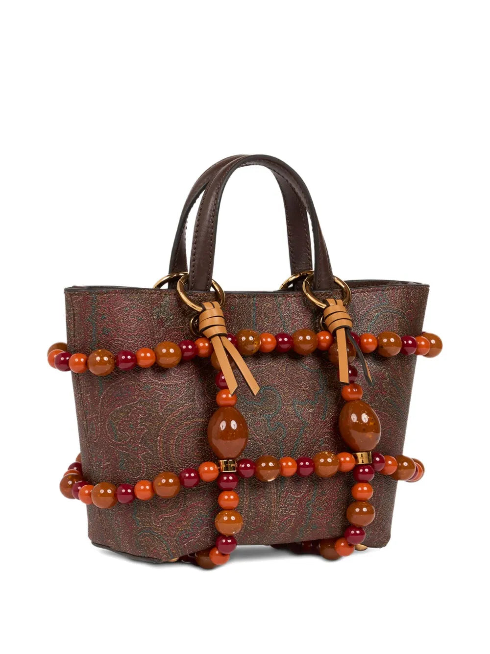 RunwayETROmarble-embellished cage bag