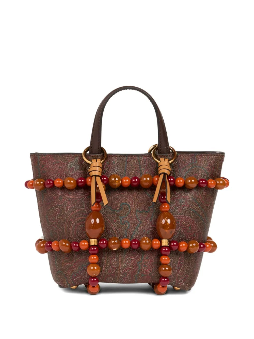RunwayETROmarble-embellished cage bag