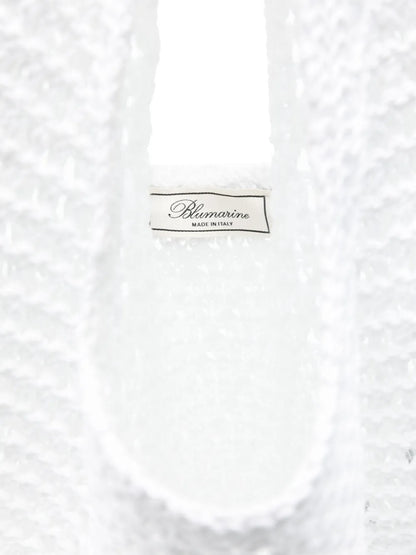 Blumarinelogo-embroidered tote bag