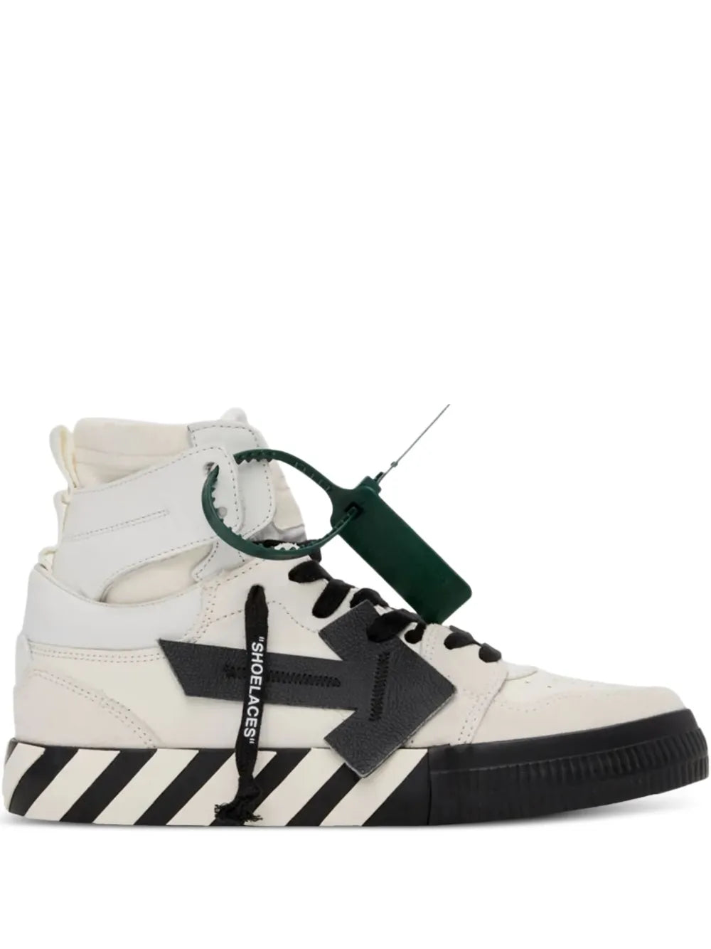Off-White High Top Vulcanized White/Black Sneakers floriamart.shop