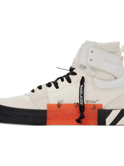 Off-White High Top Vulcanized White/Black Sneakers floriamart.shop