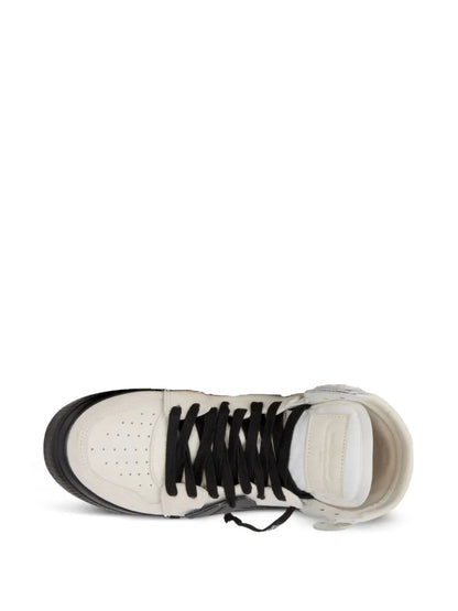 Off-White High Top Vulcanized White/Black Sneakers floriamart.shop