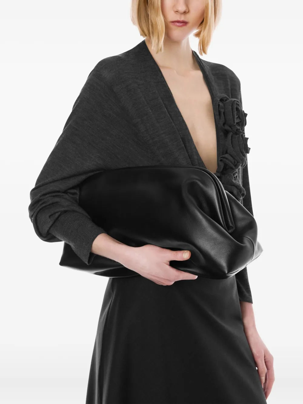 Alberta Ferrettisatin clutch bag