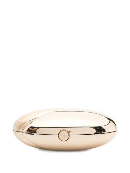 SimkhaiAmeera metallic-effect oval clutch