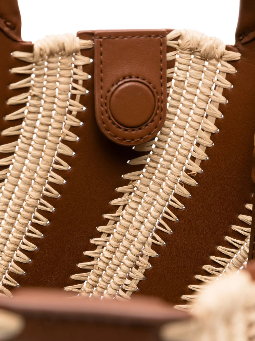 SimkhaiTalia raffia-leather bucket bag